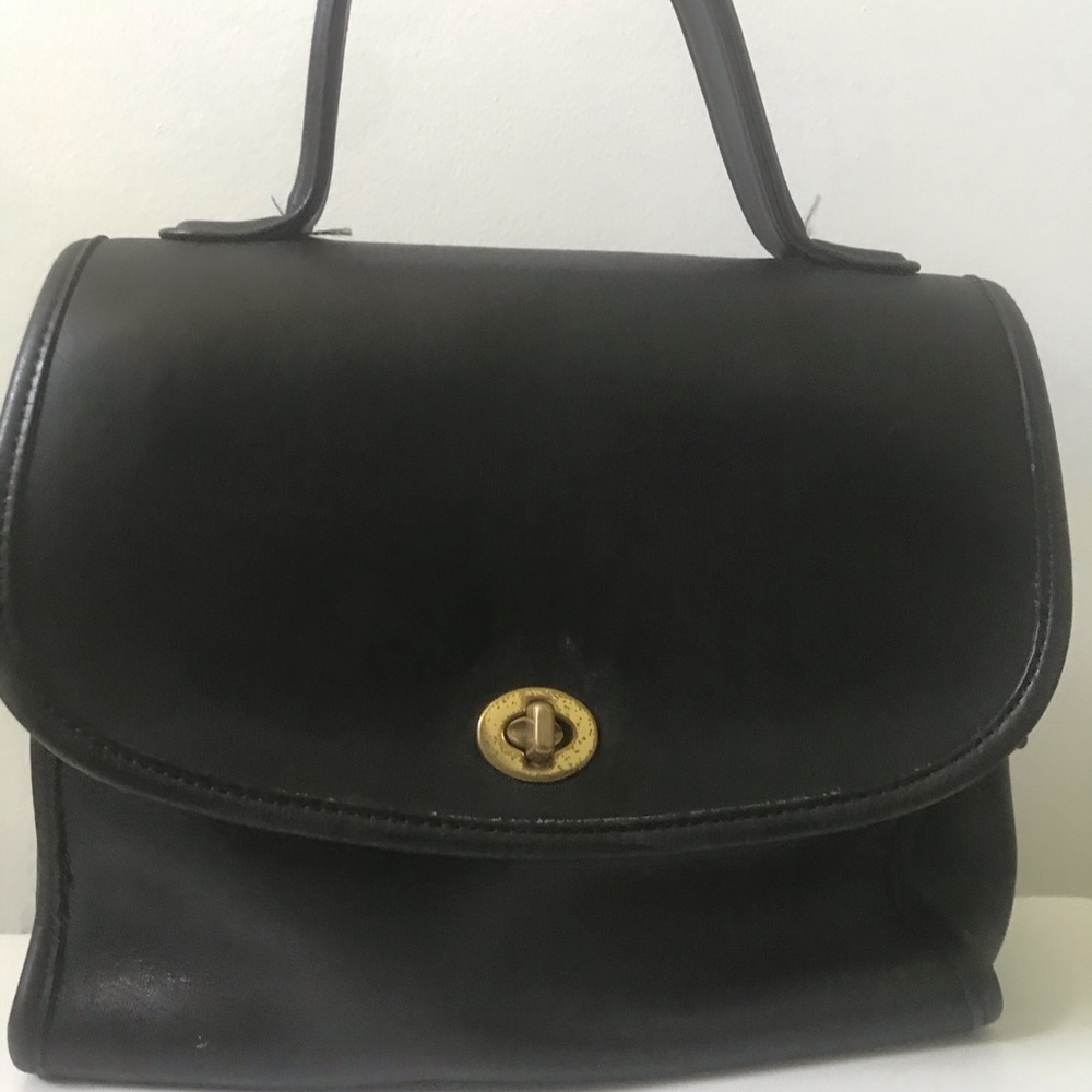 Vintage Coach Leather Manor Bag